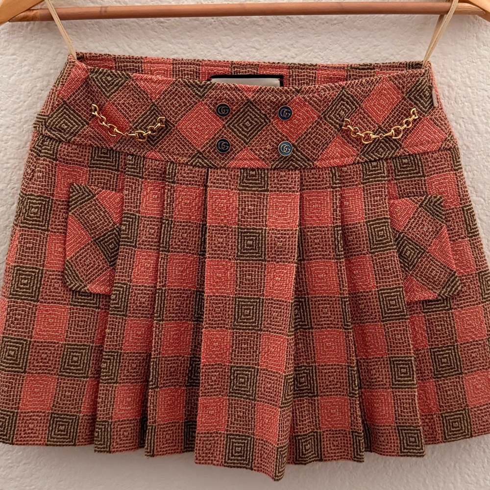 Gucci tweed mini skirt NWOT